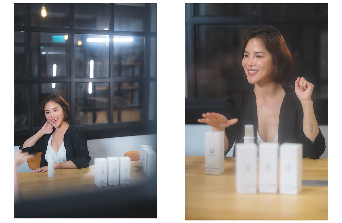 NUEXTROPY主理人Anna說明益菌噴霧含有比利時益生菌活性成分，連續使用14天在床寢織品塵蟎減少率高達89%以上。