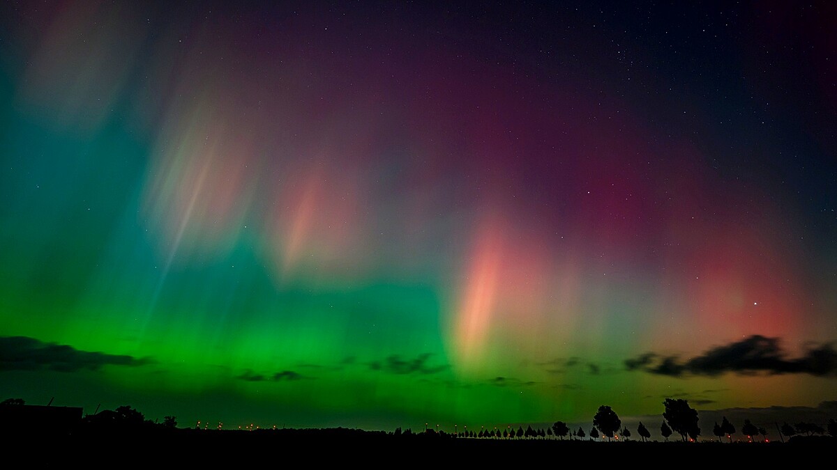 2024/10/10德國布蘭登堡出現極光