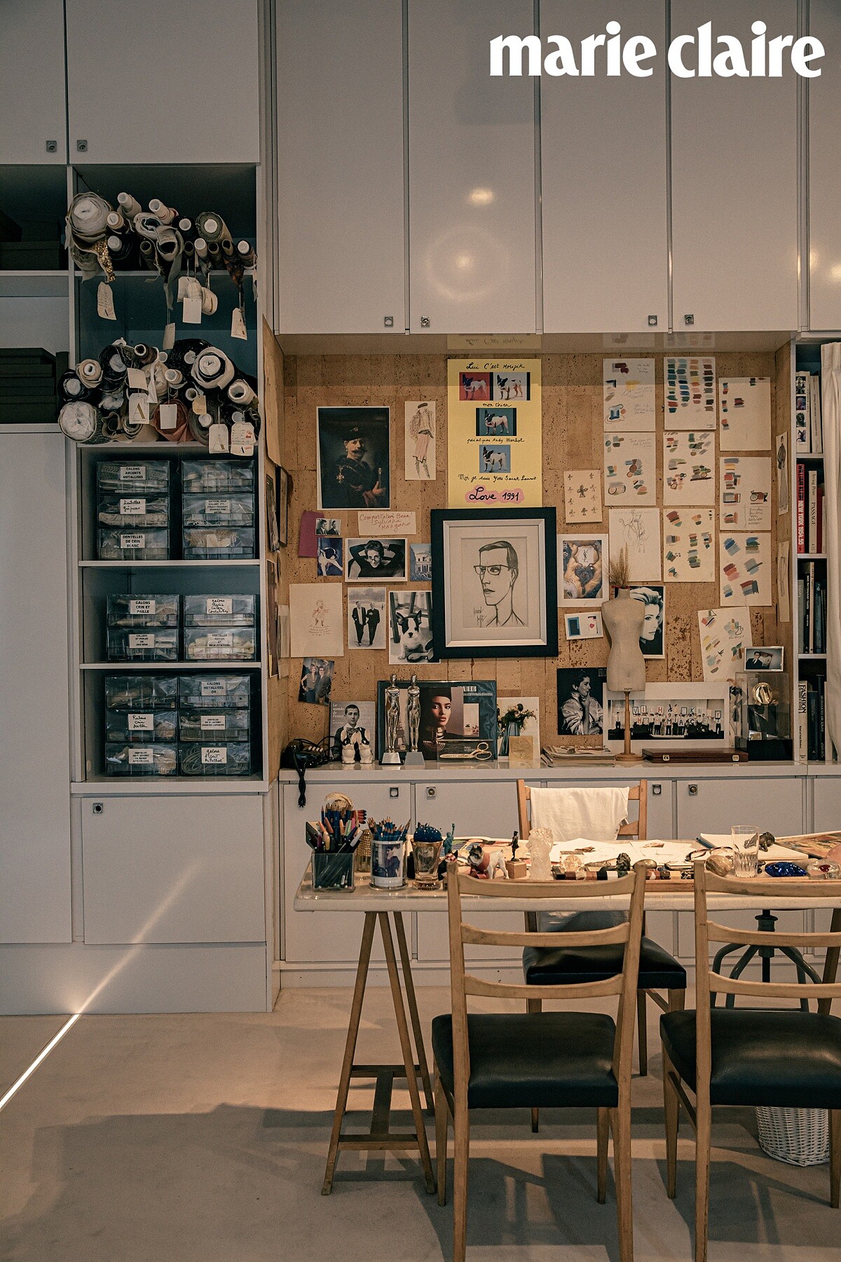 聖羅蘭先生的工作室一角。