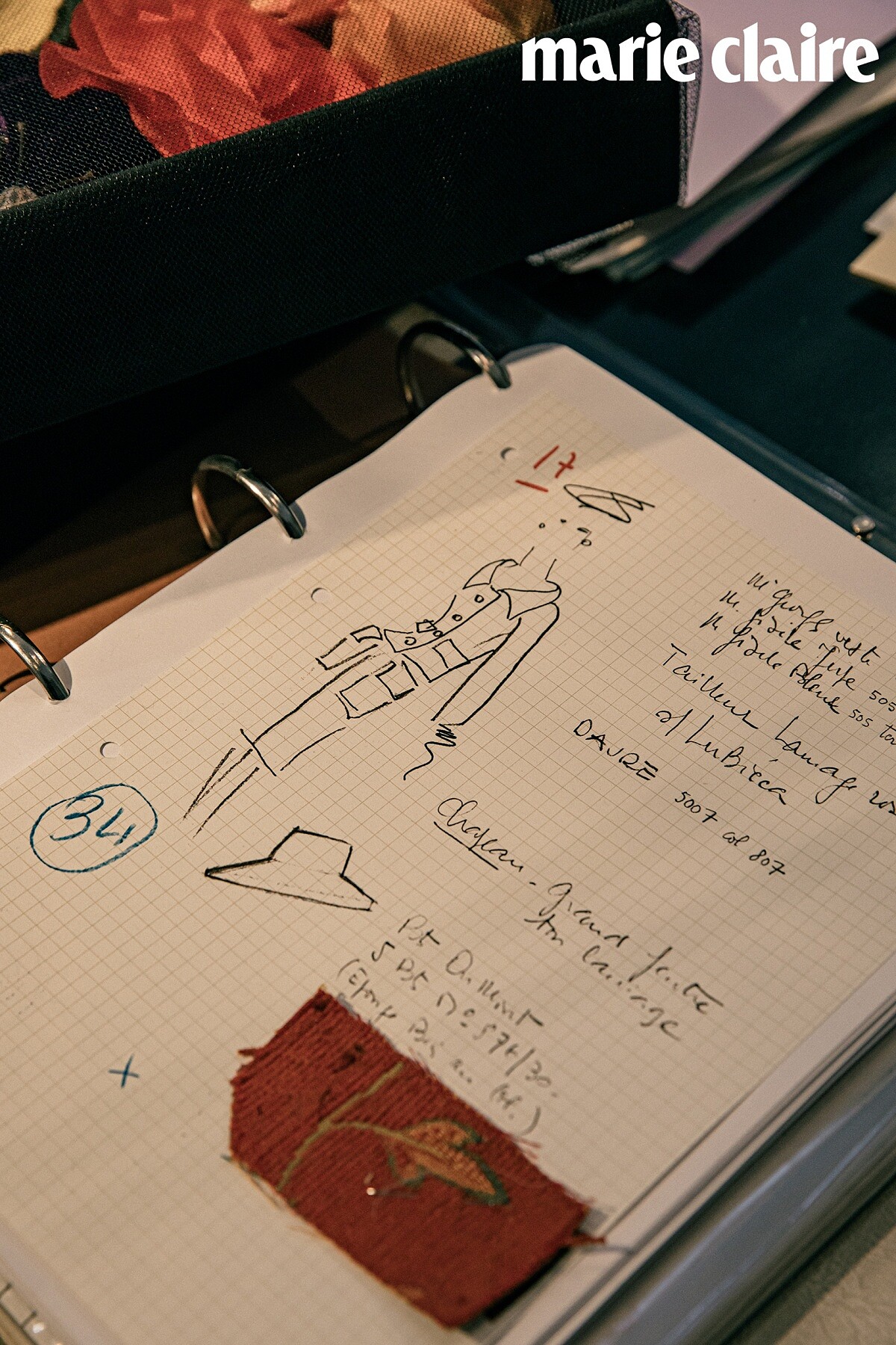 聖羅蘭先生過去所繪製的手稿。