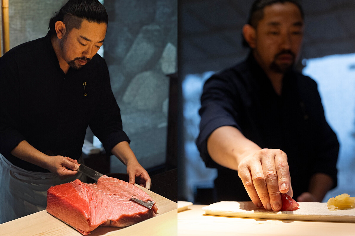 餐會重現了東京「橋田壽司」的樣貌。