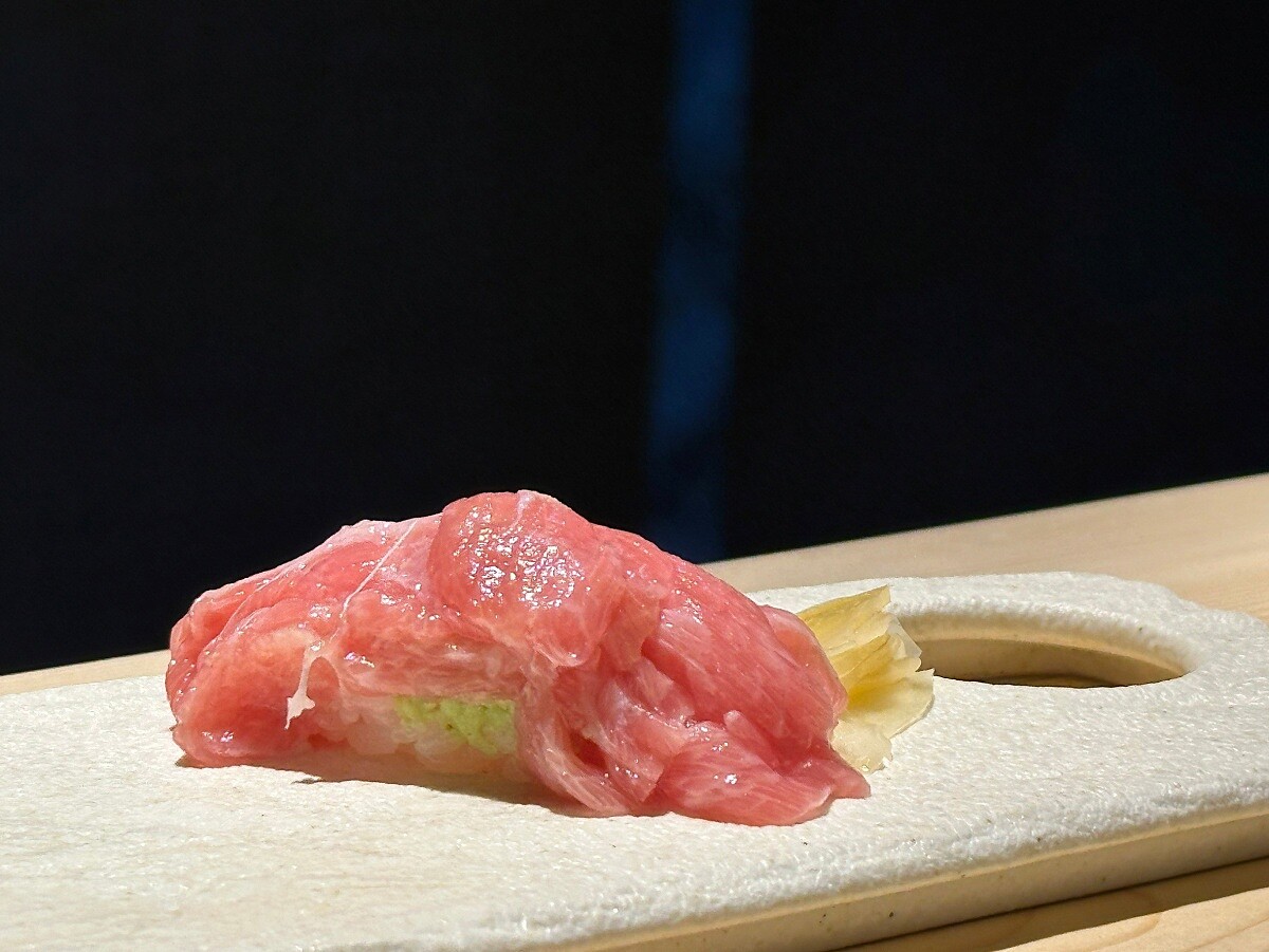 「Otoro 鮪魚大腹握壽司」是整場餐會的重頭戲。
