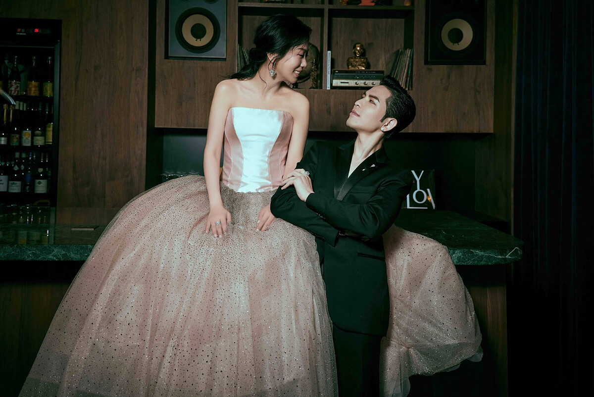 蕭敬騰與Summer婚紗照