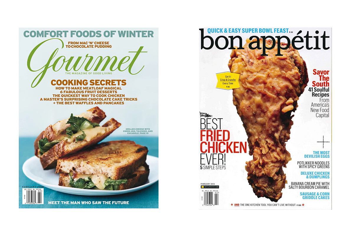 《Gourmet》與《Bon App&eacute;tit》。