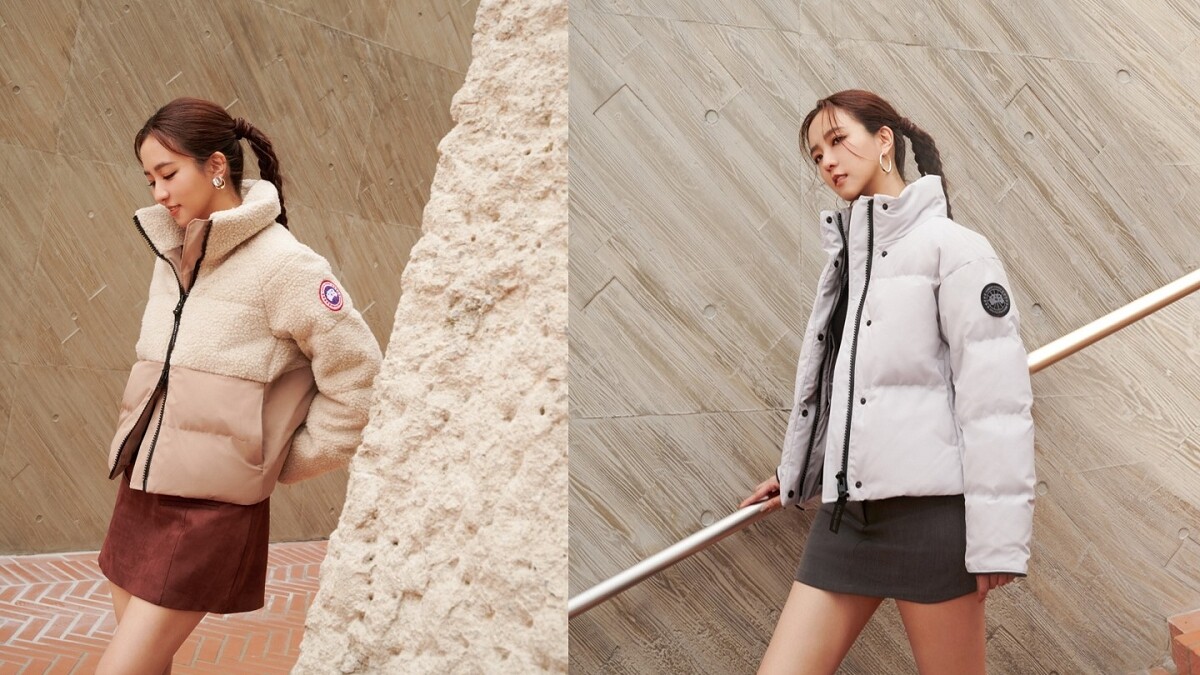 周曉涵：「簡約靜奢高級質感、時髦又百搭的奢華羽絨經典品牌Canada Goose，是我秋冬混搭Urban Outdoor風格的最愛首選！」