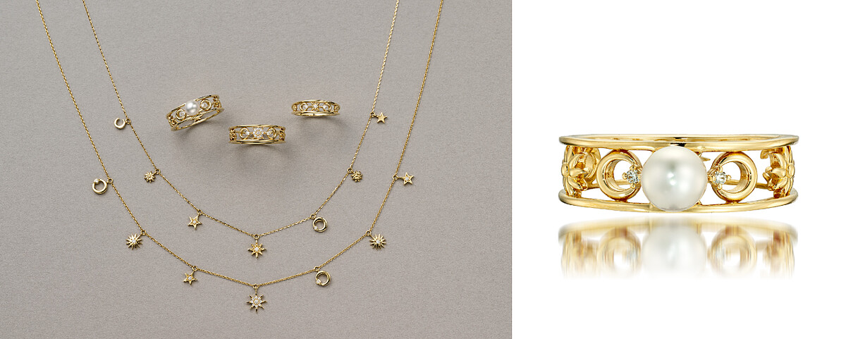 MOON&SUN系列作品；MOON&SUN系列珍珠戒指，NT29,200。