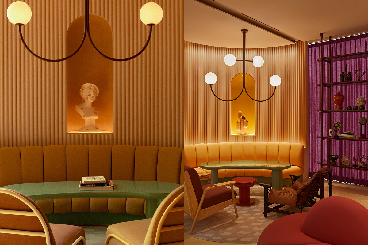 接待櫃檯打破星級酒店浮華的框架。