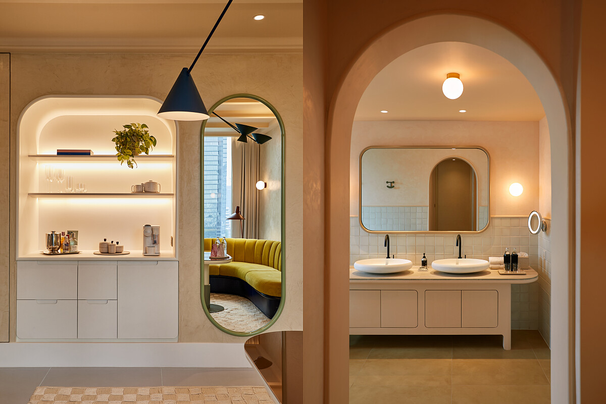 玄關與浴室空間。