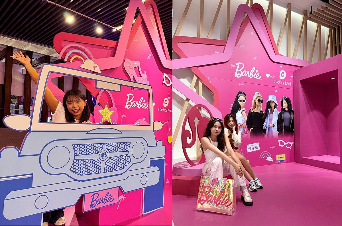 真人版芭比™玩具拍照盒、互動打卡區吸引粉絲熱烈打卡拍照
