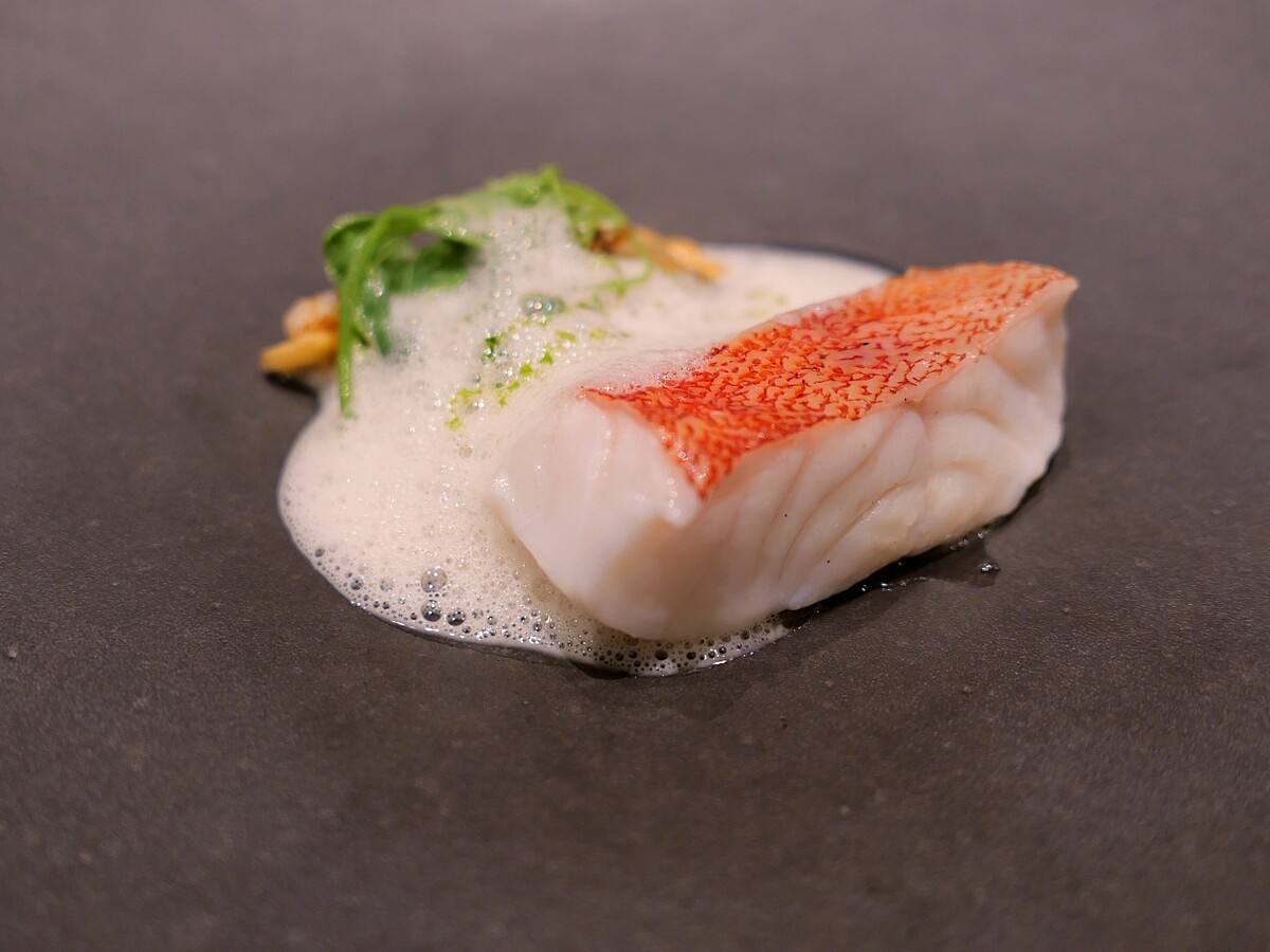 「紅條｜XO醬｜蘑菇醬｜絲瓜｜苦艾酒蛤蜊醬汁」。