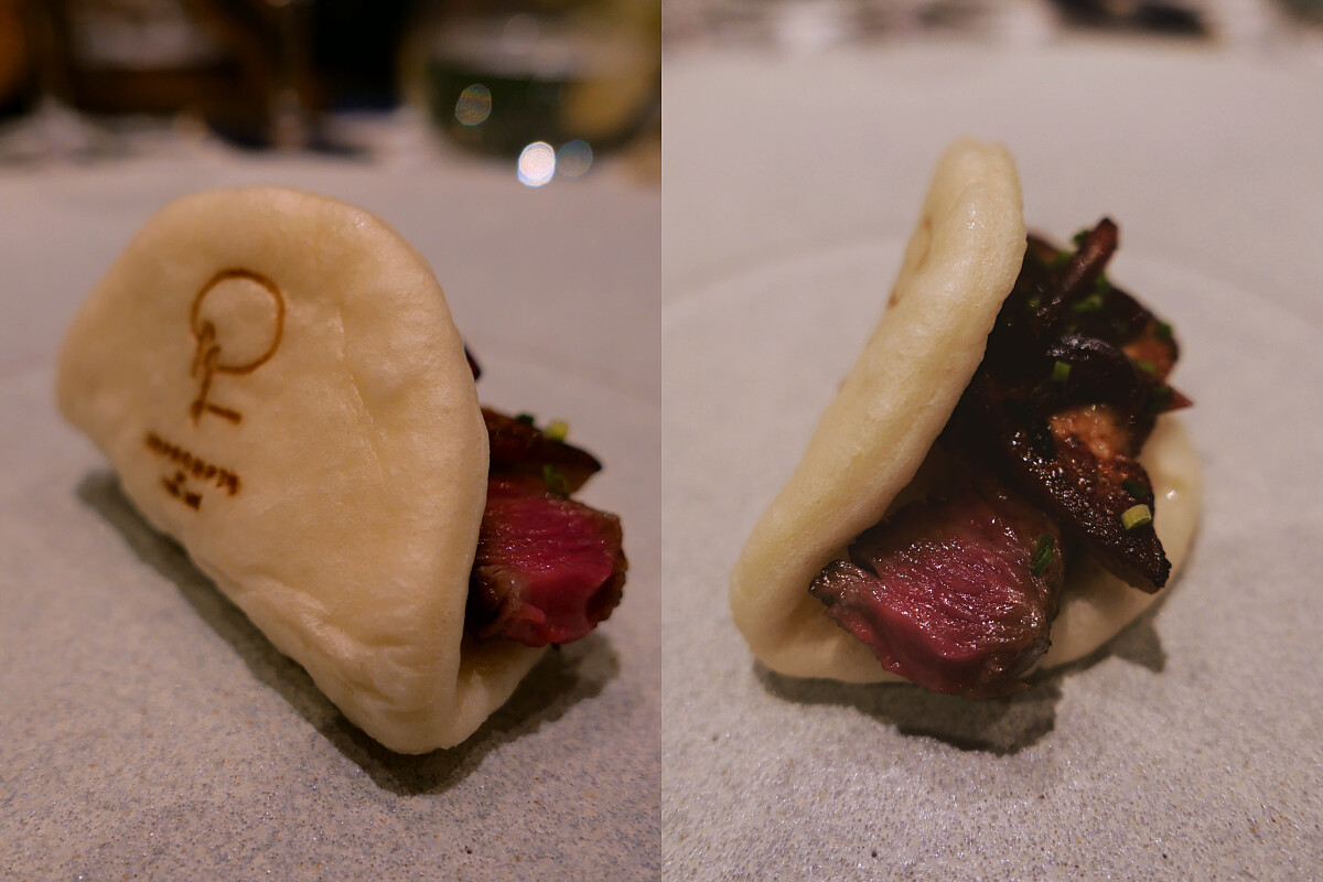 「和牛羅西尼刈包」。