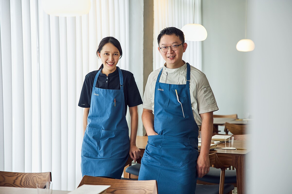 LE SON 品牌經理人 YuYu（左）及主廚 Ｗilson（右）