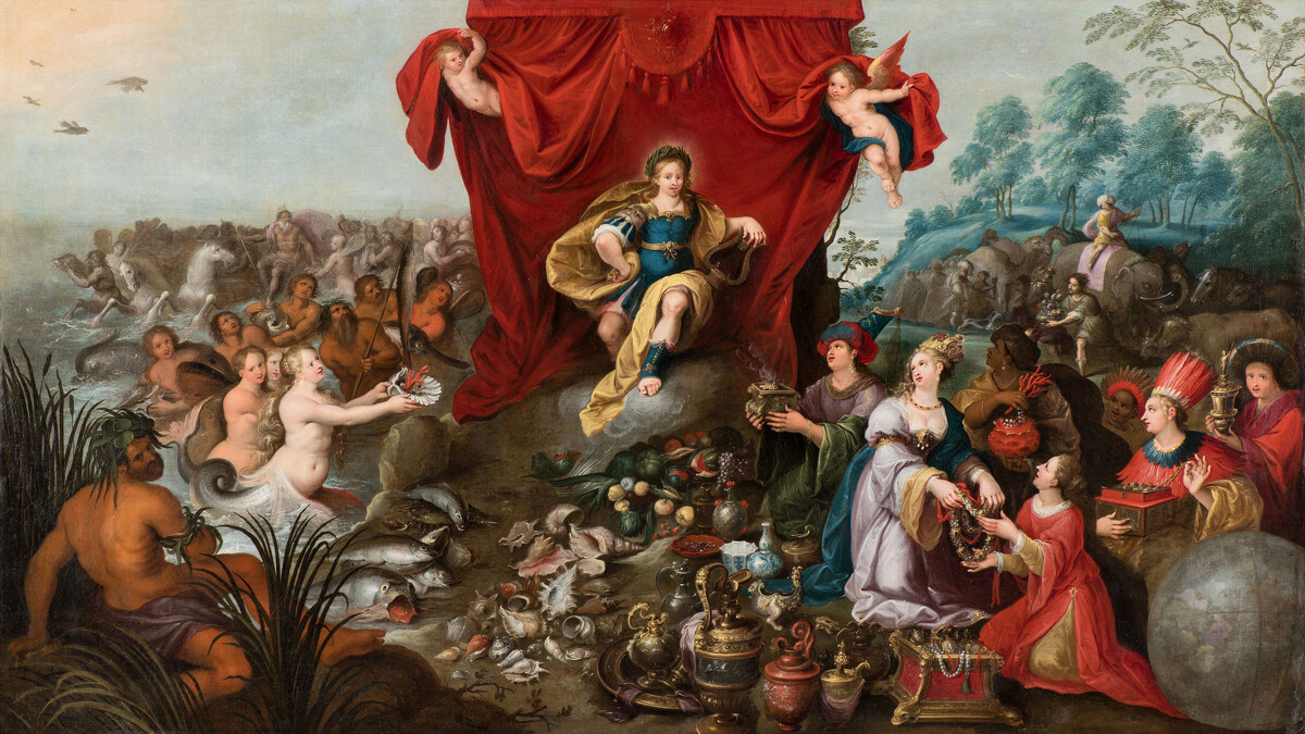 奇美博物館珍藏展《畫師們》，首度展出漢斯・約爾丹斯三世作品〈世界向阿波羅致敬〉，呈現尼德蘭輝煌富足的年代。