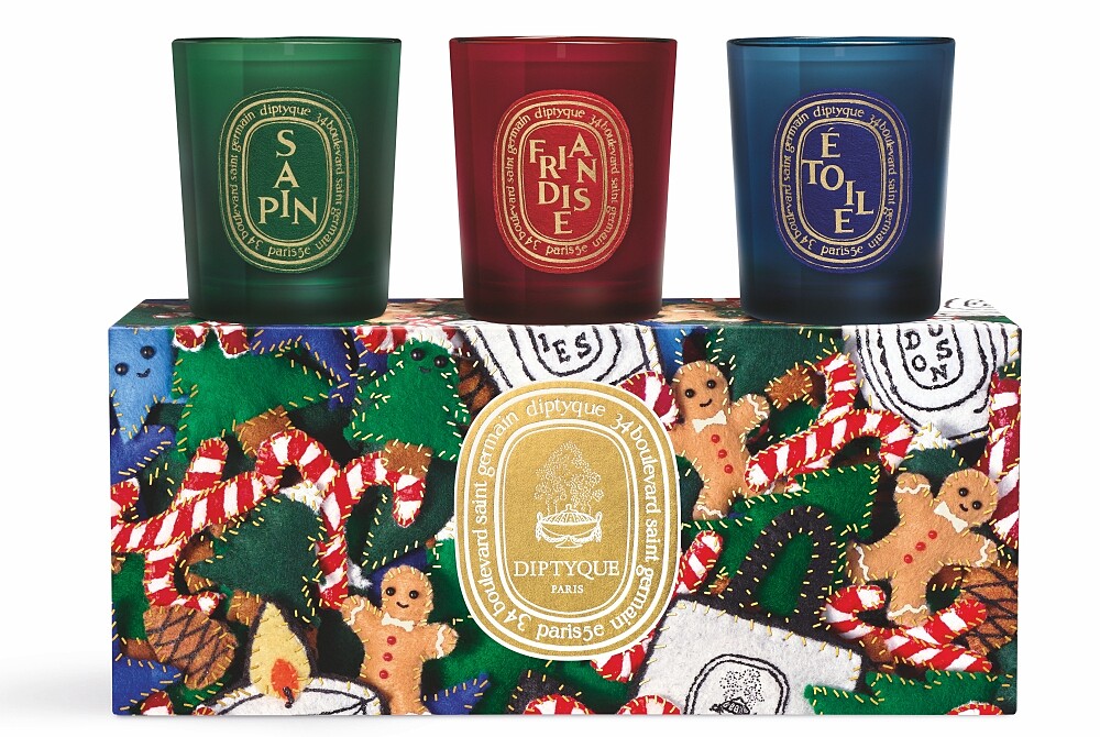Diptyque 2024限量聖誕蠟燭禮盒70g*3，NT4,800