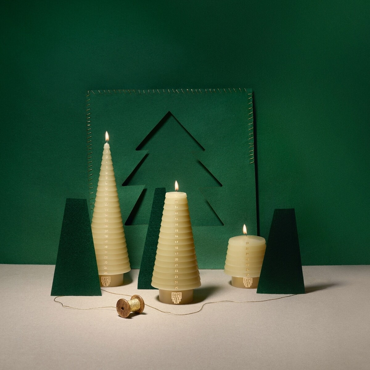 Diptyque 2024聖誕限量冷杉倒數餐燭，NT5,300