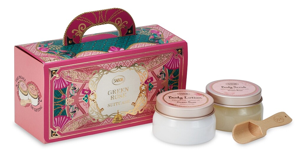 SABON磨砂保養手提箱禮盒(美好年代限定包裝)，NT1,880