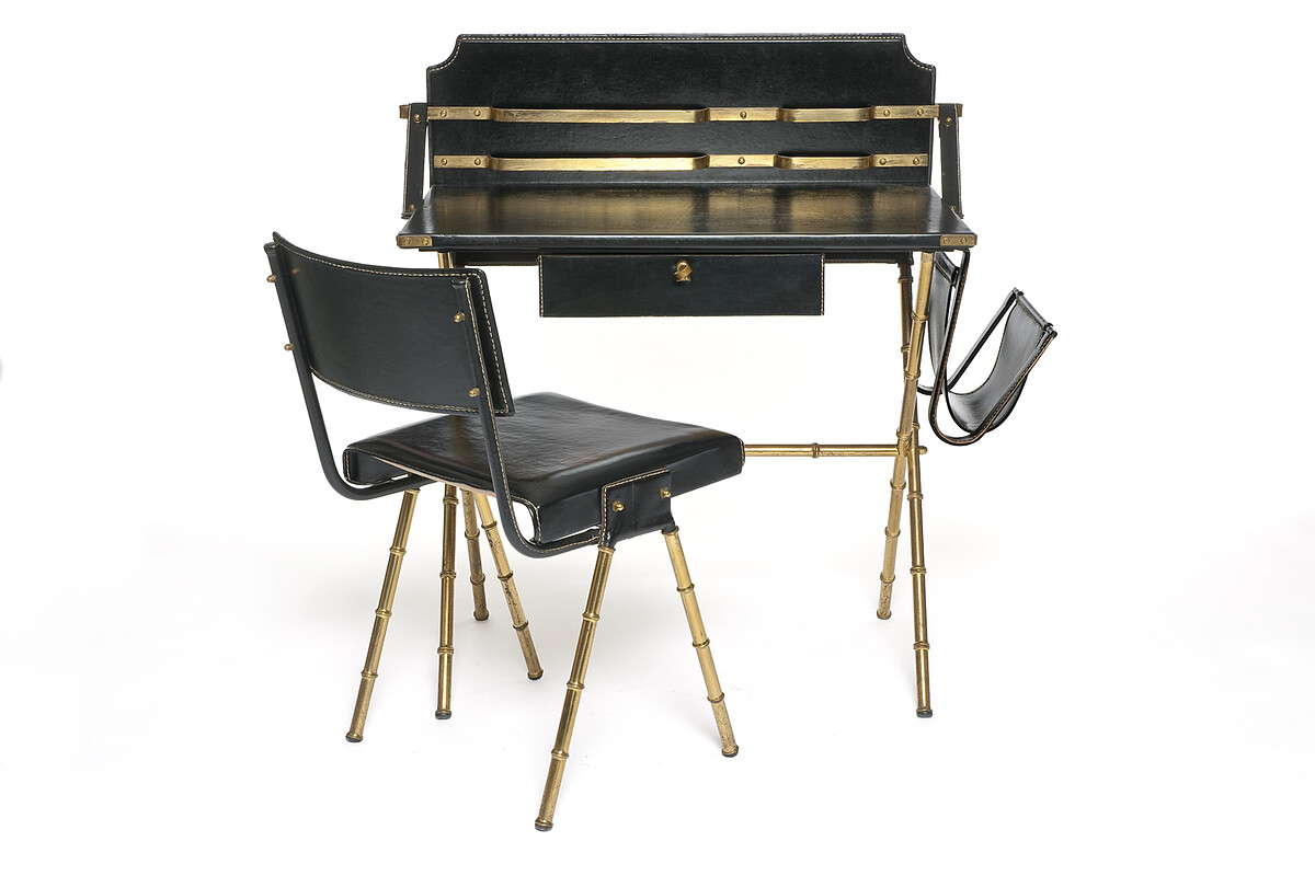 文件櫃與座椅成套的辦公桌(約1950年)巴黎裝飾藝術博物館。