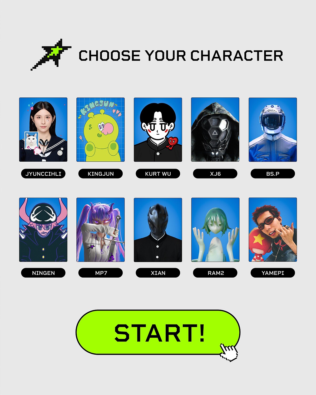 《 2073 ☆ 超異次元戰鬥!神秘病毒的襲來》10 位參展藝術家