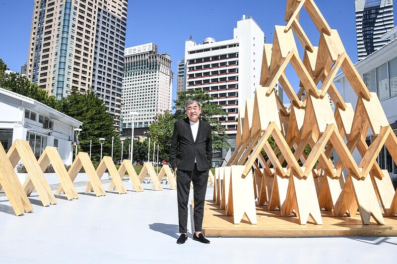 曾在2018年台中展出《隈研吾的材料公園 Kango Kuma：Park of Materials》。