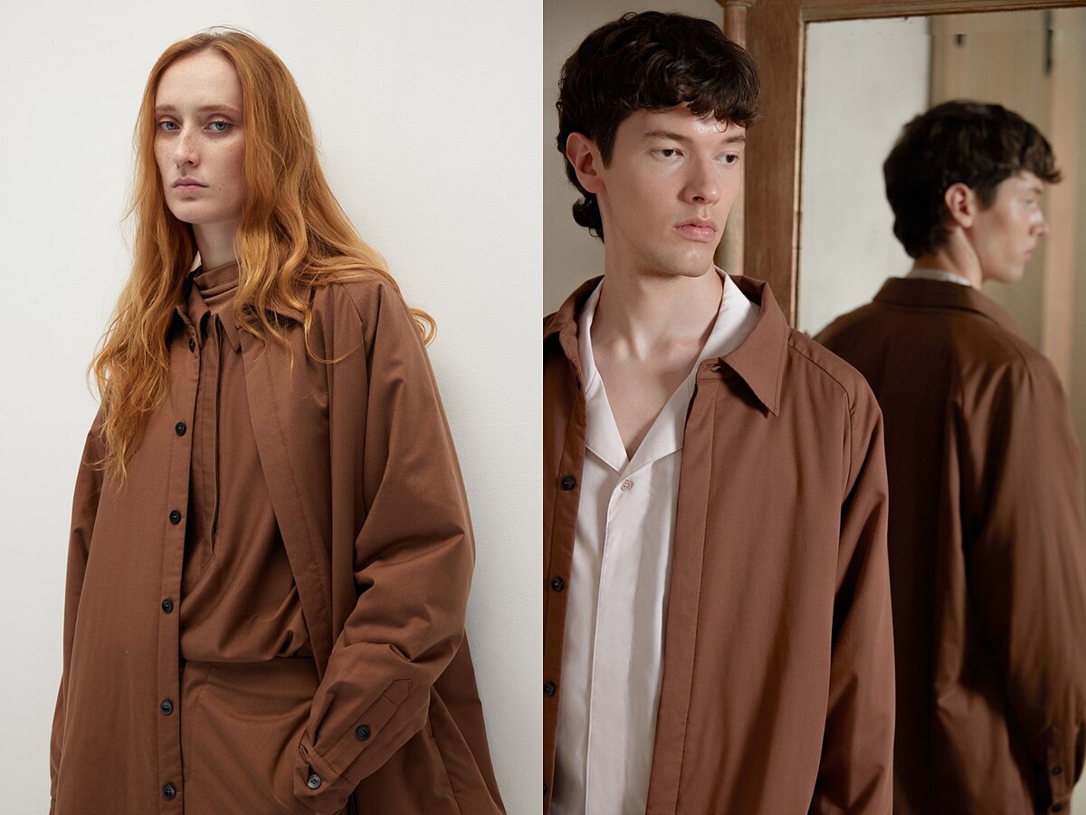 HUNDR.輕量鋪棉天絲襯衫外套，NT9,680。