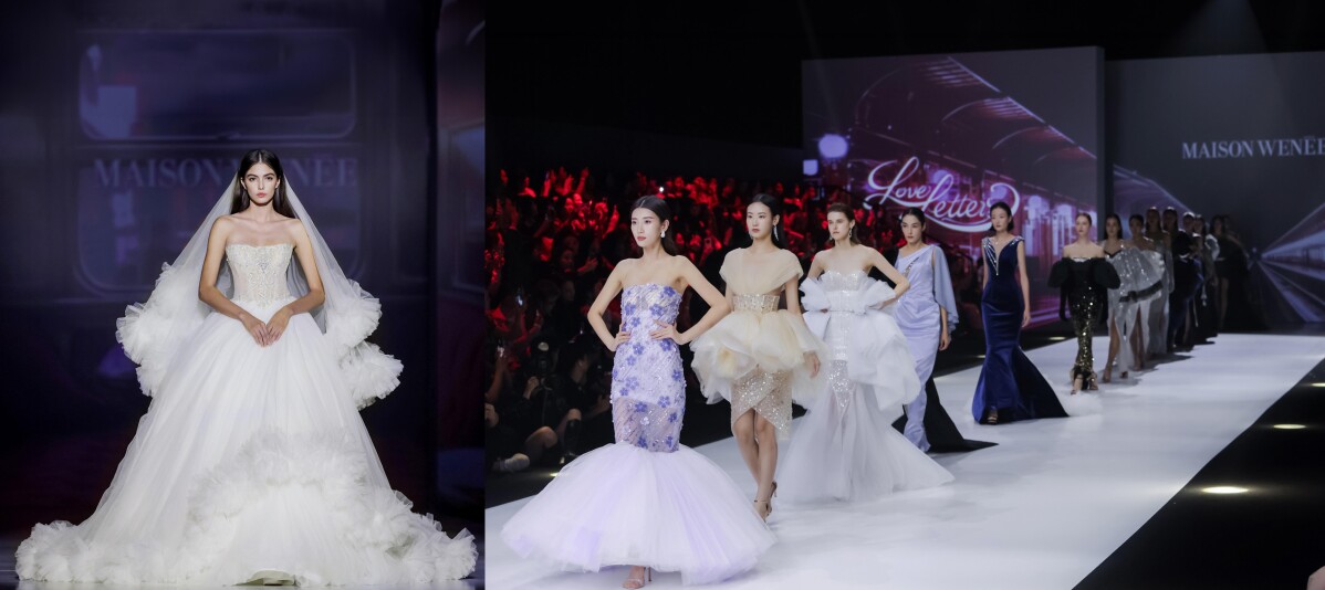 日前MAISON WENĒE薇妮體雕衣COUTURE 2025高級訂製發表華麗亮相上海時裝週。大秀以「LOVE LETTERS 情書」為主題，為觀眾呈現了一場浪漫濃情復古的視覺盛宴。