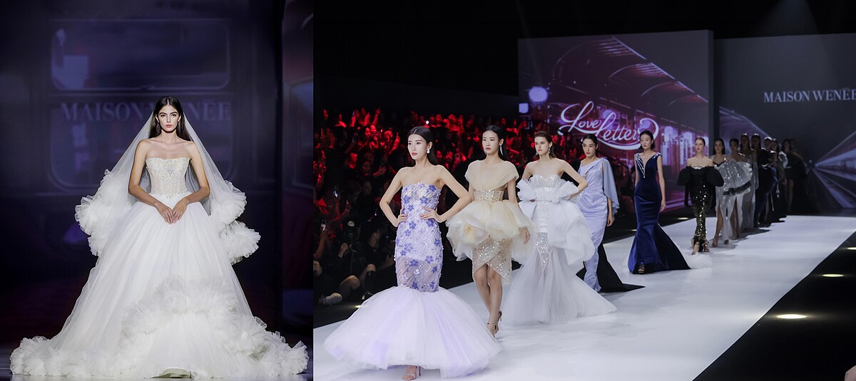 日前MAISON WENĒE薇妮體雕衣COUTURE 2025高級訂製發表華麗亮相上海時裝週。大秀以「LOVE LETTERS 情書」為主題,為觀眾呈現了一場浪漫濃情復古的視覺盛宴。