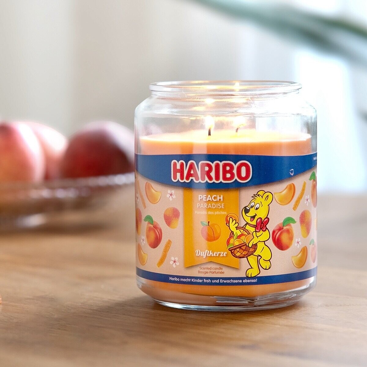 HARIBO香氛蠟燭-Peach Paradise蜜桃天堂85g，NT390、300g，NT690、510g，NT890