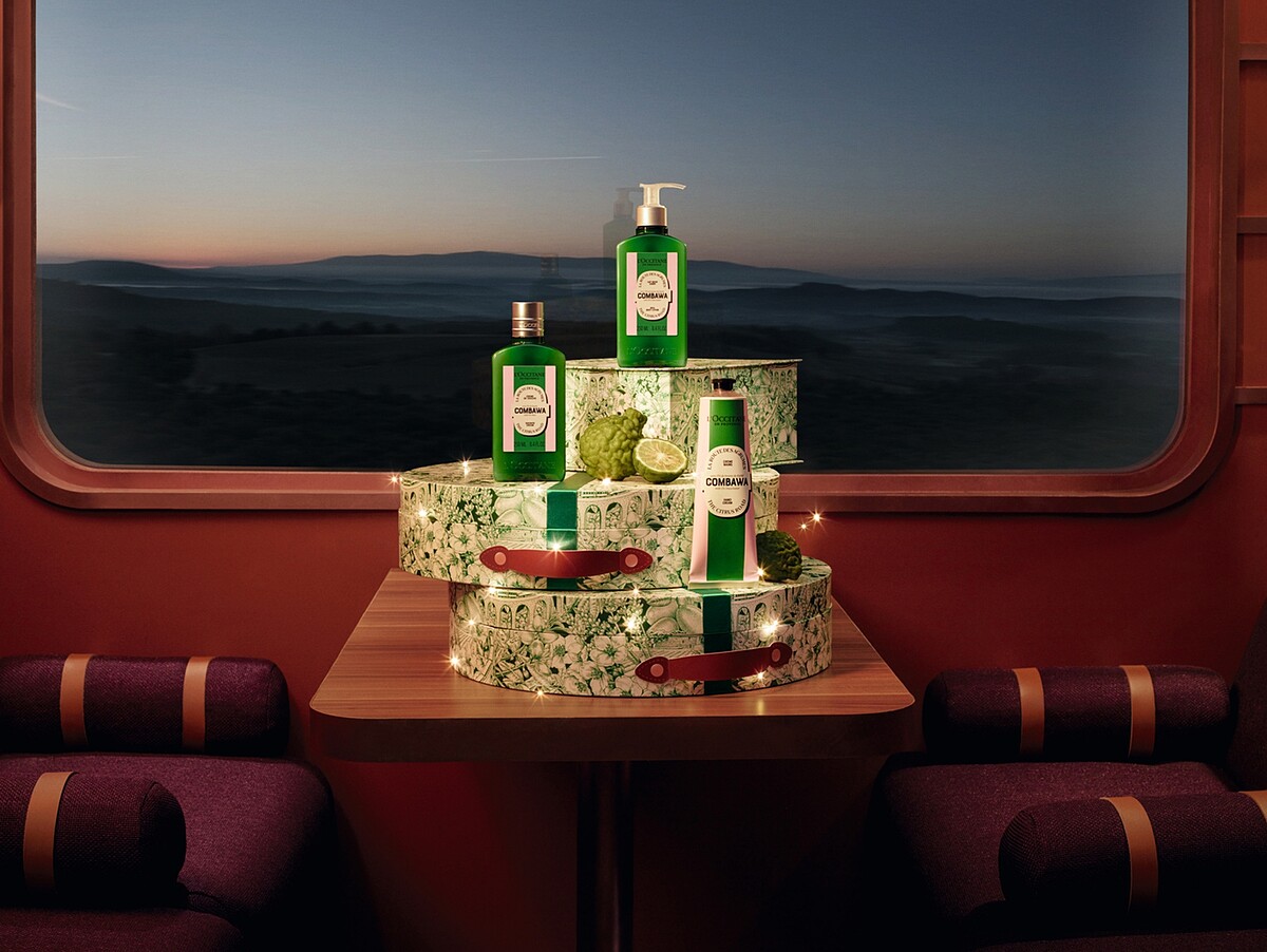 L&rsquo;OCCITANE歐舒丹奇幻之旅卡菲爾乳油木限量系列情境照。