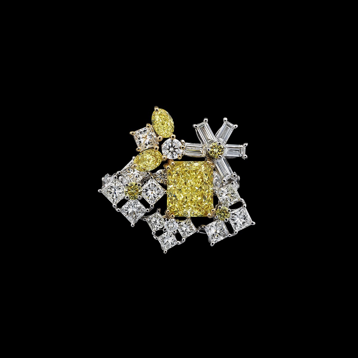 Diorigami Envol黃鑽戒指