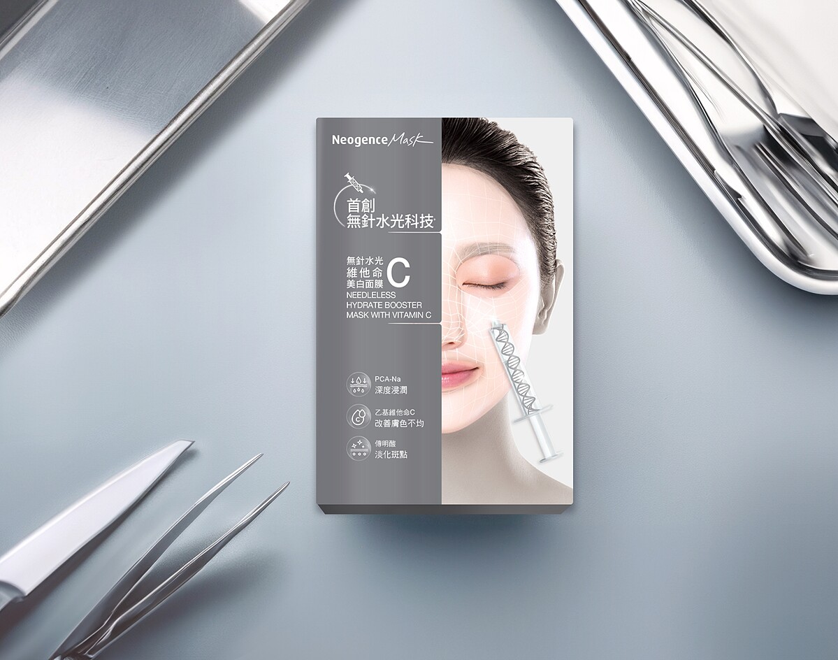 Neogence霓淨思無針水光維他命C緊緻面膜五入，NT299