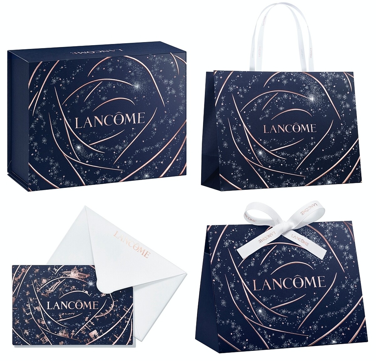 蘭蔻閃耀繁星聖誕禮盒包裝服務。