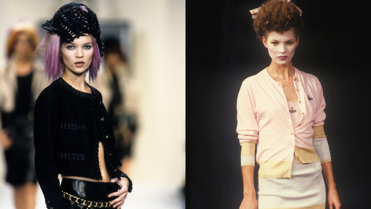 90年代崛起的Kate Moss是這一代超模中的經典傳奇，她不僅憑藉著不符合傳統的美貌顛覆了行業標準，更成為了許多品牌與設計師的永恆繆思。