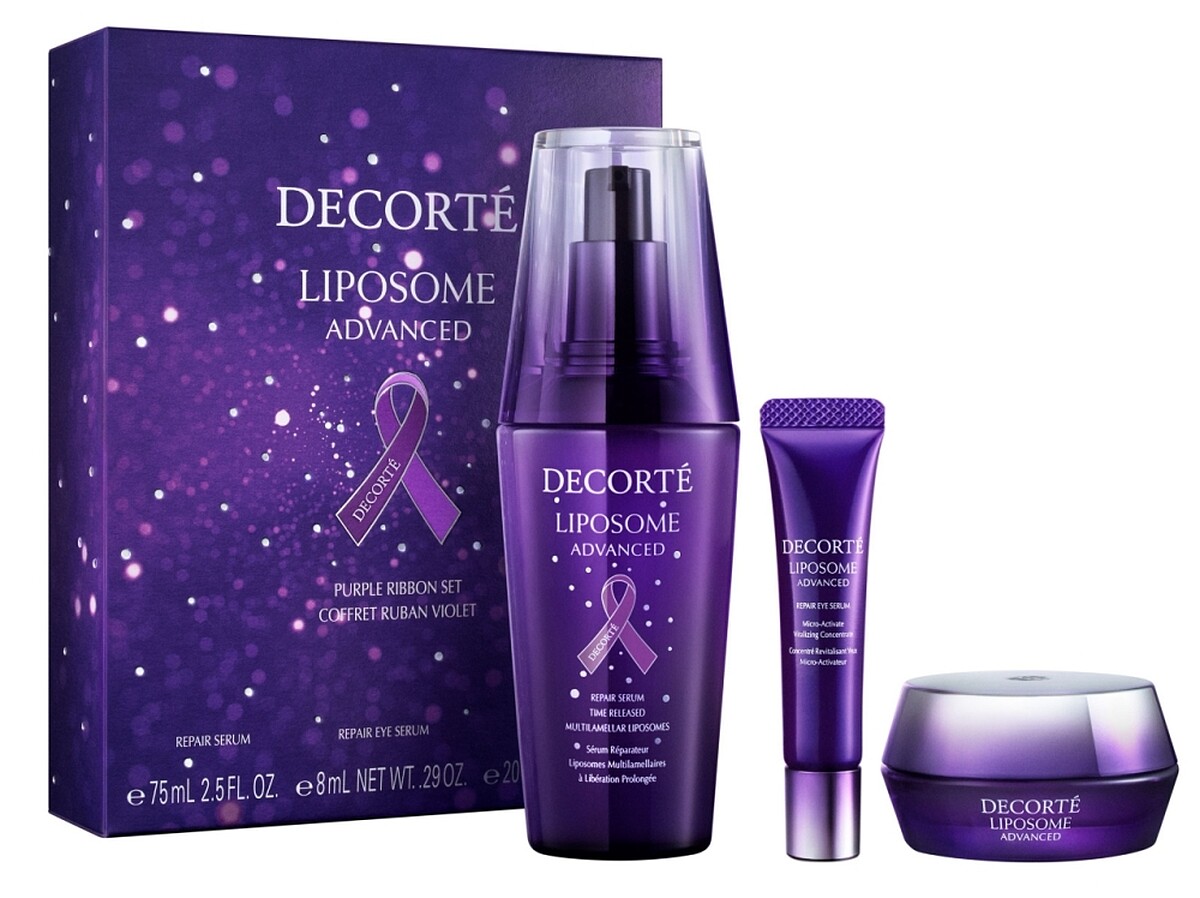 黛珂超微導全能修護精粹2024紫絲帶限定組(超微導全能修護精粹75mL、超微導全能修護霜20g、超微導全能亮眼精粹,8mL,NT4,300