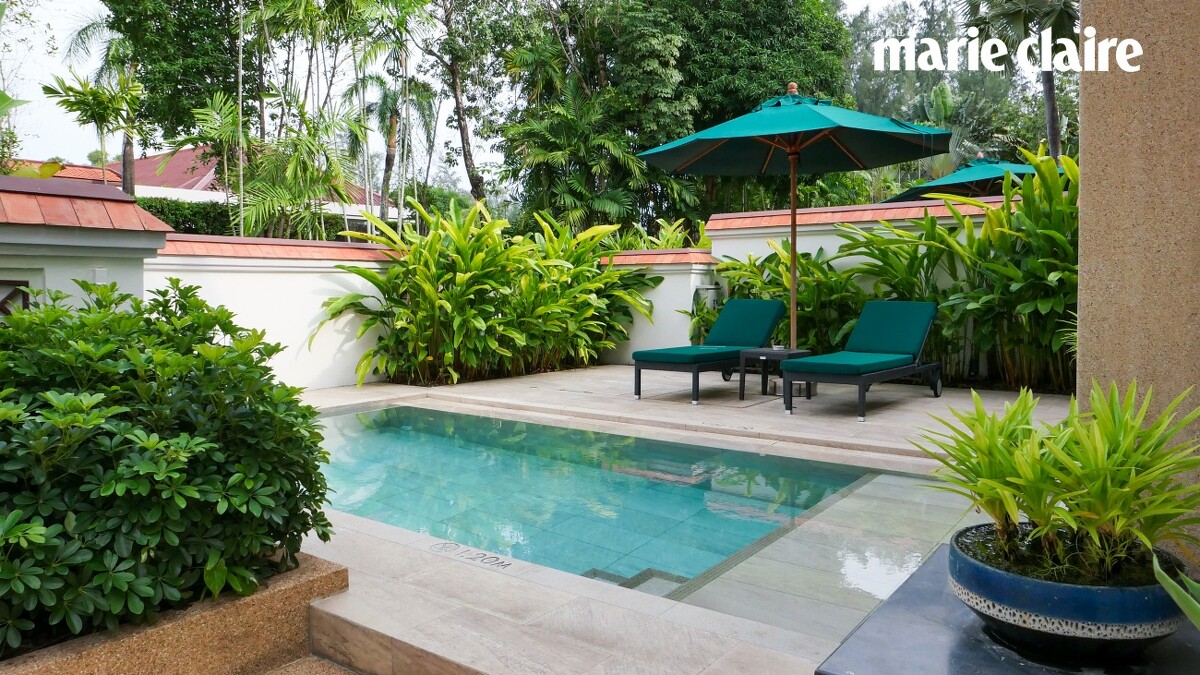 每間別墅都擁有私人泳池