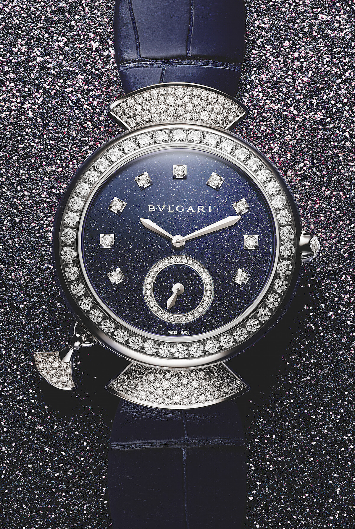 Divas&rsquo; Dream 系列三問珠寶腕錶，Bvlgari。