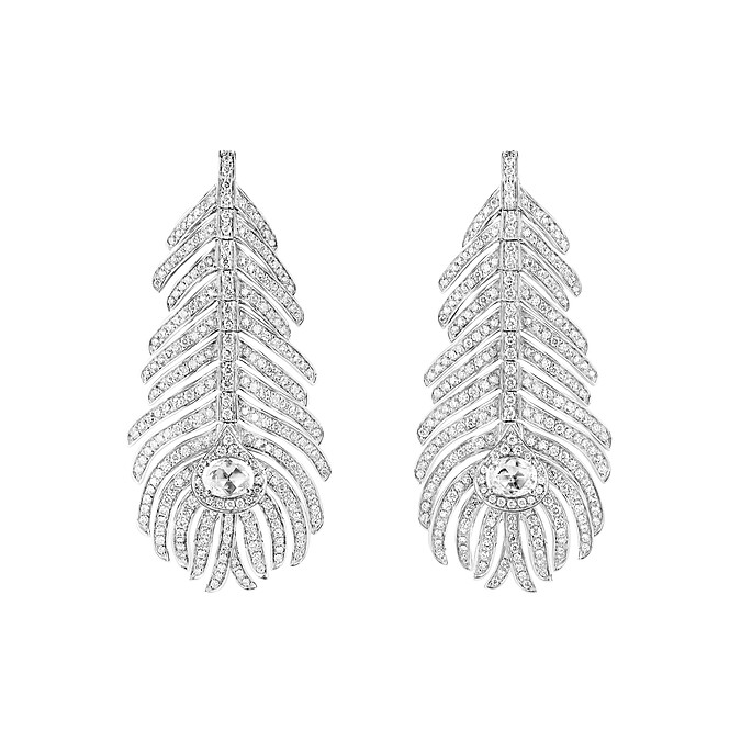 Plume de Paon 系列鑽石耳環