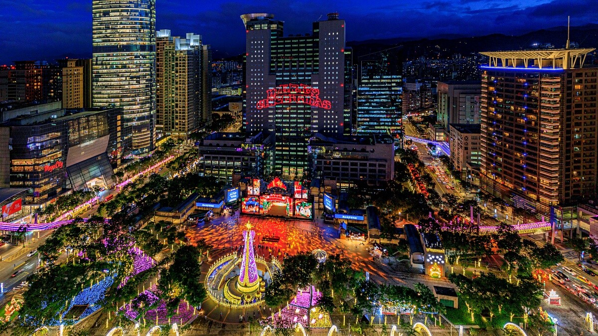 2024新北歡樂耶誕城鳥瞰圖