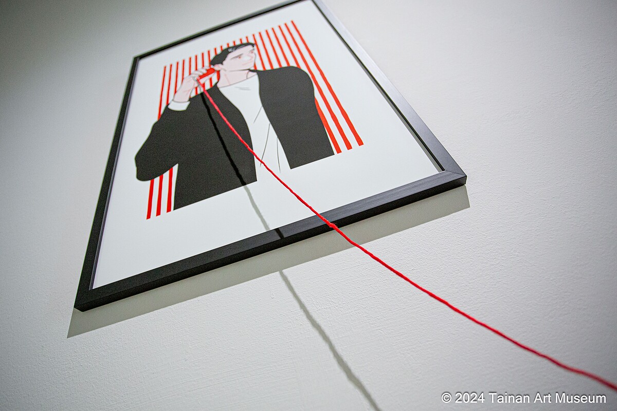 藝術家每日青菜為此次展覽製作全新的空間裝置，讓《Day Off》角色的情感互動突破二次元限制。（南美館提供）