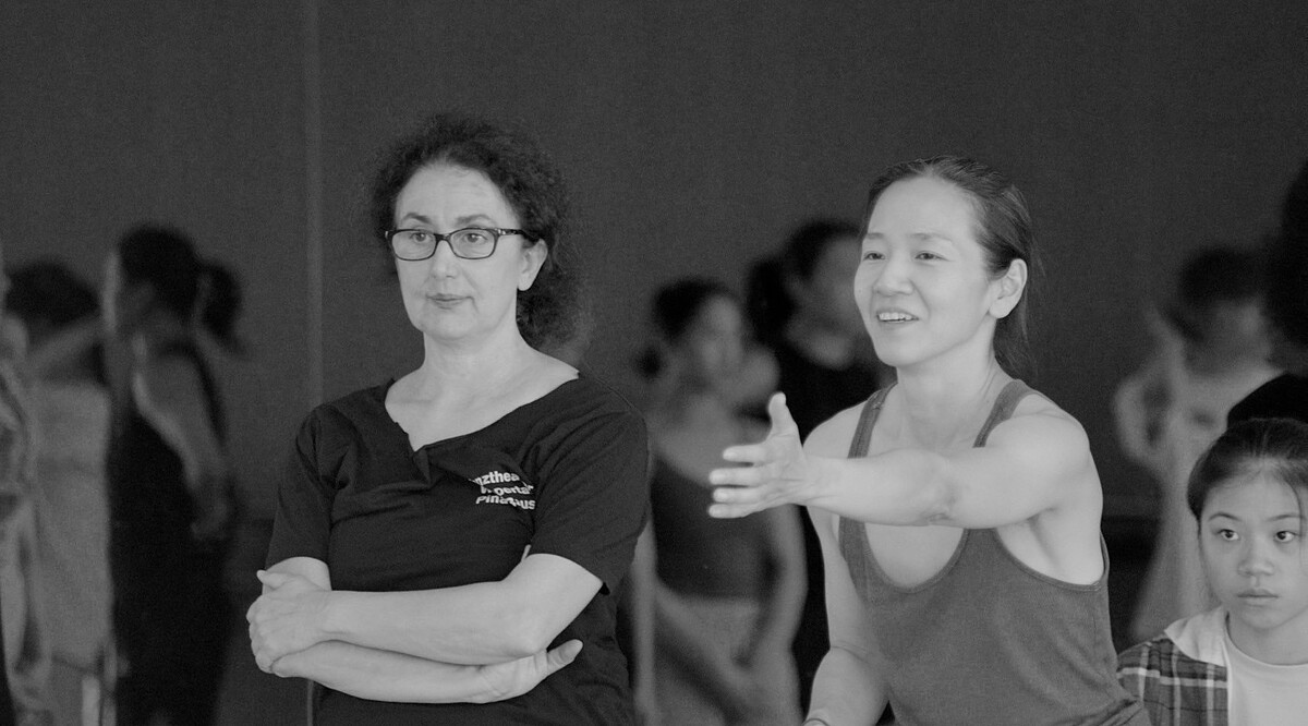 碧娜&middot;鮑許《春之祭》重建排練照（提供：國立臺北藝術大學舞蹈學院、攝影：黎宇文）