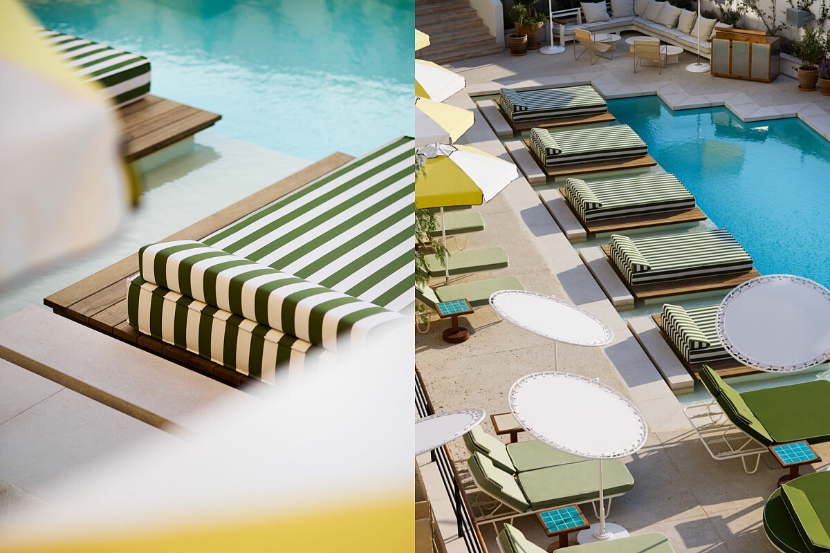 購得一日通行證就可獲得預訂的沙灘椅、太陽傘、水床與池畔小屋空間使用體驗。