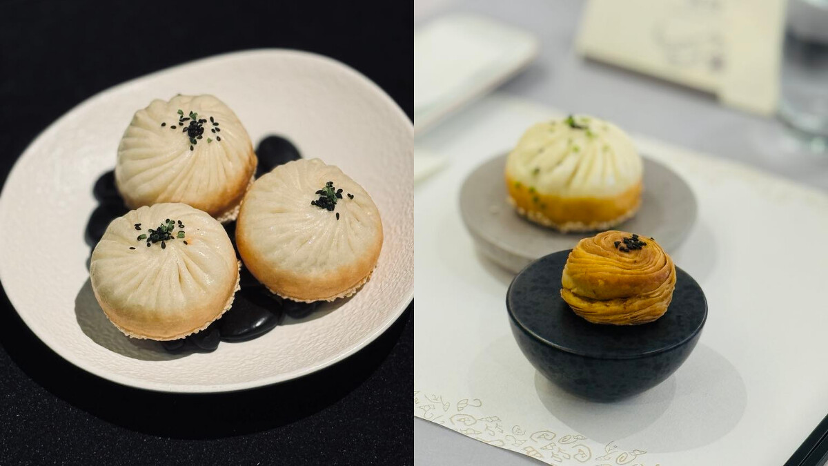 麻婆豆腐海參煎包、香煎牛肉焦餅