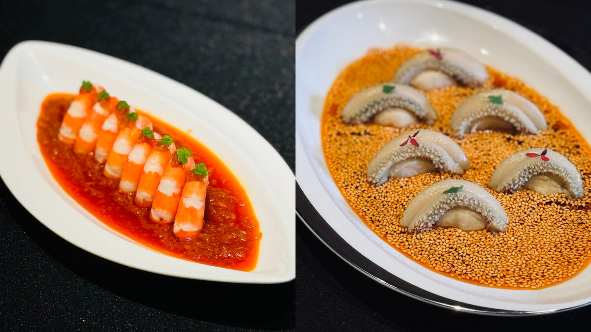 川味蒜泥鮮蝦、紅油麻辣鮮鮑