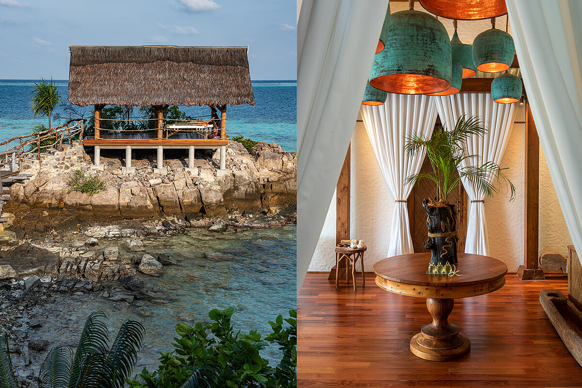 島上有不同空間風格的 Spa 設施。