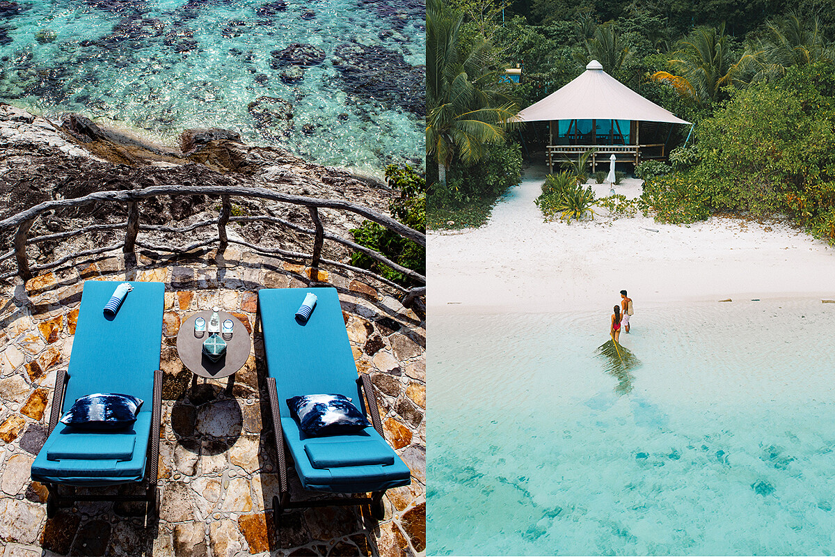 有海邊 Villa，也有水上小屋的客房。