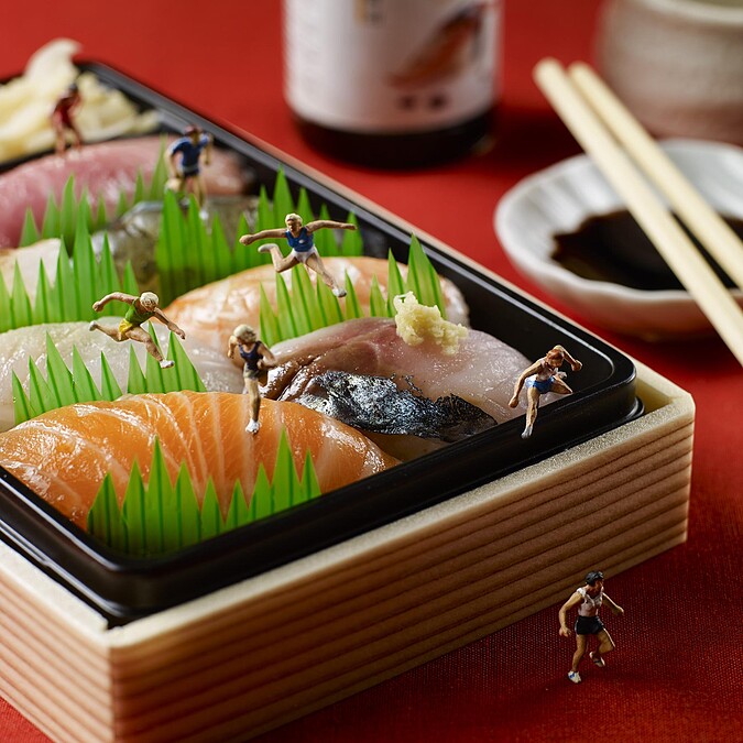 看啥小&mdash;微型藝術博物館_Minimiam《sushi race》