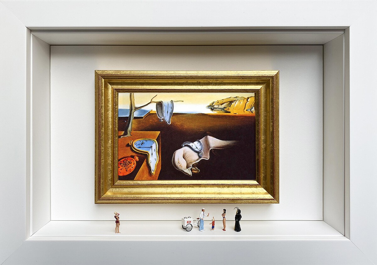 看啥小&mdash;微型藝術博物館_Gaspard Mitz《A Well Deserved Break》（達利《記憶的堅持》致敬作品）