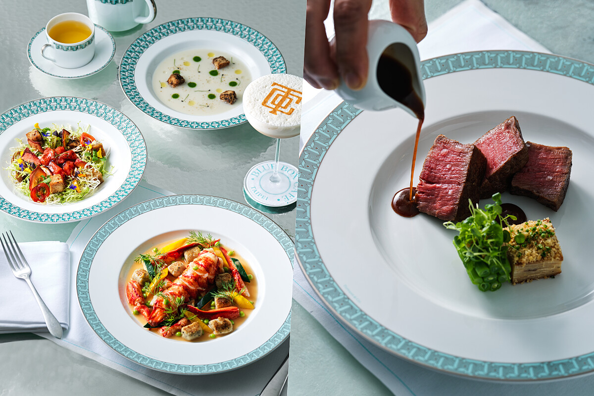 冬季菜色延續 Blue Box Caf&eacute; 的奢華風格，超級適合作為聖誕大餐。