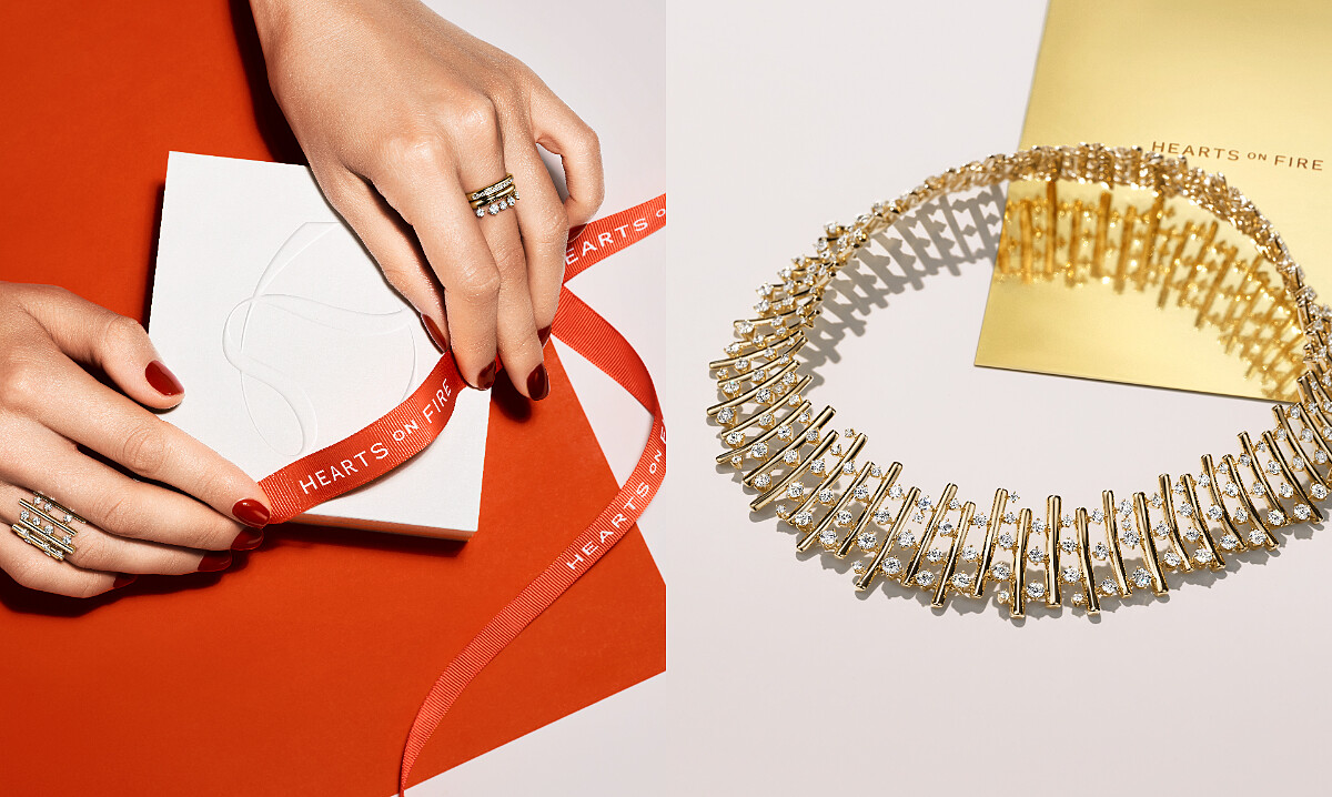 BARRE Multi-Row黃K金鑽石戒指 鑽石總重約0.70ct NTD249,000、BARRE黃K金密鑲鑽石線戒 鑽石總重約0.15ct NTD70,000、BARRE Floating黃K金鑽石戒指 鑽石總重約0.45ct NTD121,000、BARRE Multi-Row黃K金鑽石鎖骨鍊 鑽石總重約26.25ct NTD5,092,000。