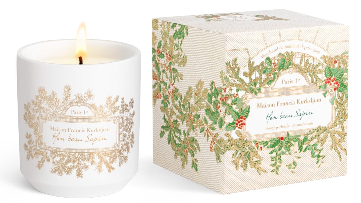 Maison Francis Kurkdjian 2024聖誕限量版Mon beau Sapin耶誕冷杉香氛蠟燭280g，NT3,600