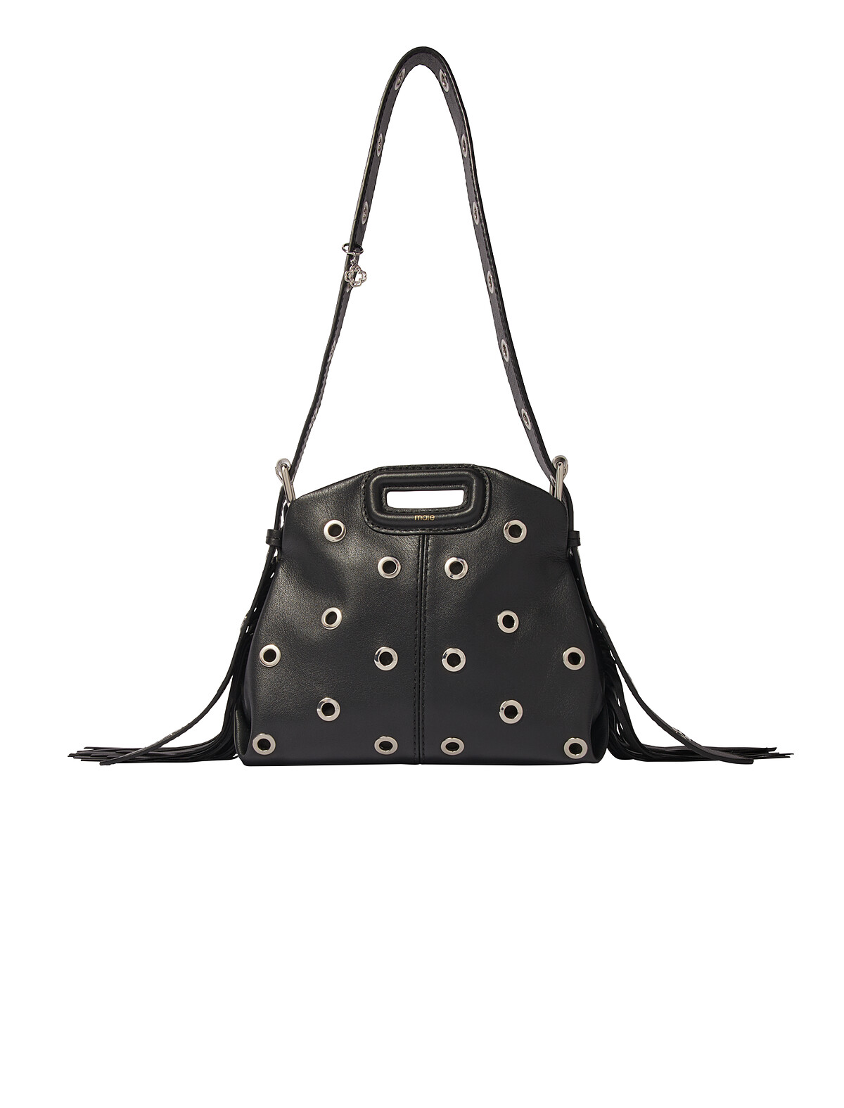 Maje Miss M mini 孔洞皮革包，NT14,690。